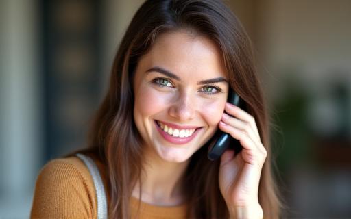 A friendly person on the phone.